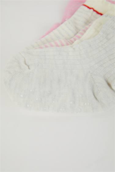 Kız Bebek Dikişsiz 5'li Pamuklu Uzun Çorap