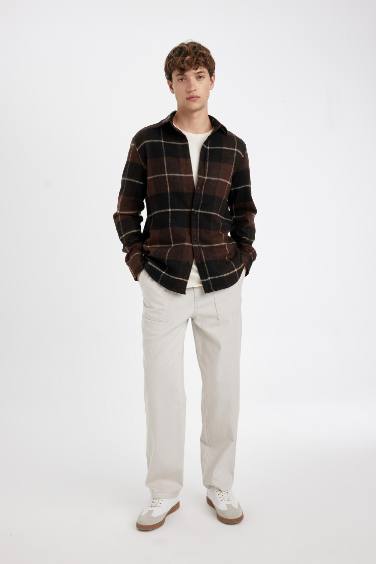 %100 Pamuk Yazlık Jogger Pantolon Wide Leg Bol Rahat Kesim Paraşüt Beli Bağcıklı Geniş Bol Paça