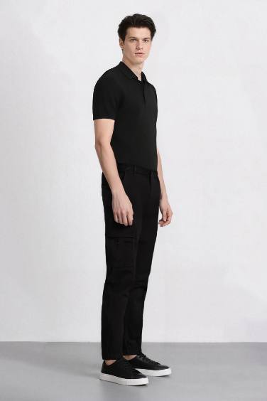 Regular Gabardin Jogger Pantolon Kargo Cepli Beli Paçası Lastikli