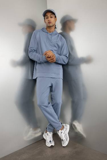 DeFactoFit Sporcu Jogger Eşofman Altı Standart Fit Beli Paçası Lastikli Cepli