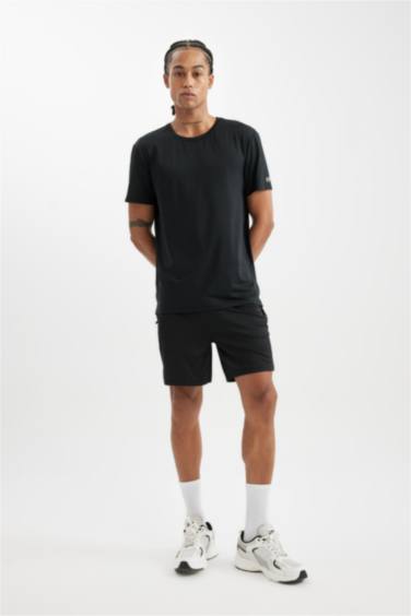 DeFactoFit Standard Fit Crew Neck Sports T-Shirt