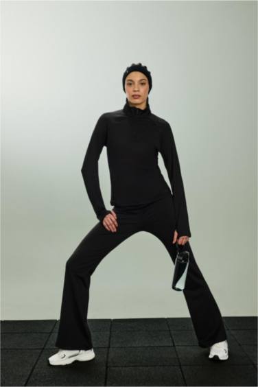 Flare Fıt Beli Saran Sporcu Pantolon