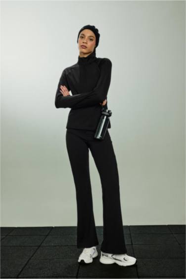 Flare Fıt Beli Saran Sporcu Pantolon