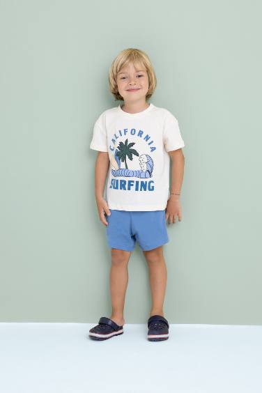 سيت ولادي بطبعة نخيل - قطعتين