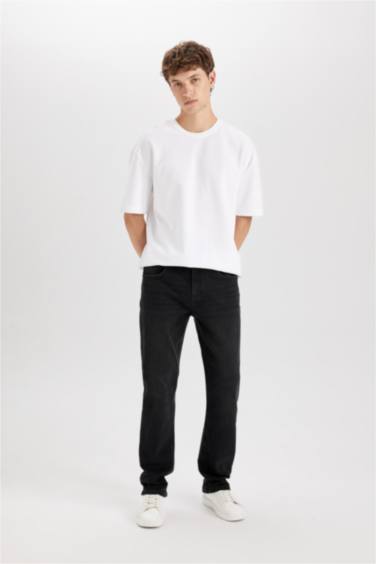 بنطلون جينز سيرجيو قصة عادية برجل عادية وخصر عادي