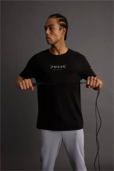 Standard Fit Crew Neck Printed T-Shirt