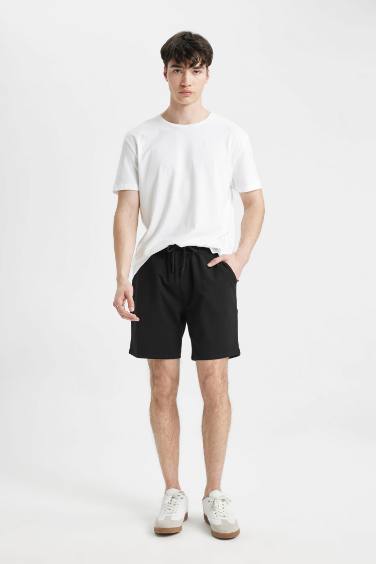 Slim Fit Regular Hem Shorts