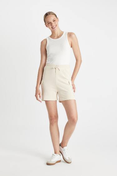 Straight Leg Thick Fabric Shorts