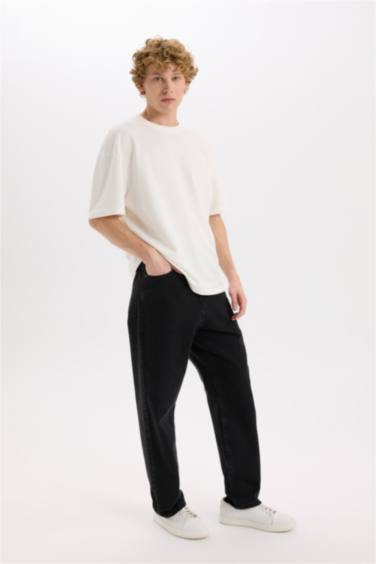 багги деним кең етек Шалбар