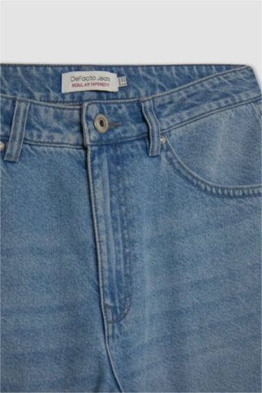 қалыпты кері пішім деним слим хем Шалбар