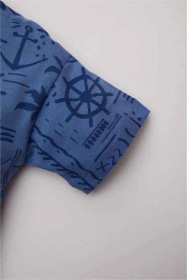 Baby Boy Palm Tree Patterned T-Shirt