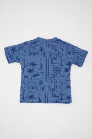 Baby Boy Palm Tree Patterned T-Shirt
