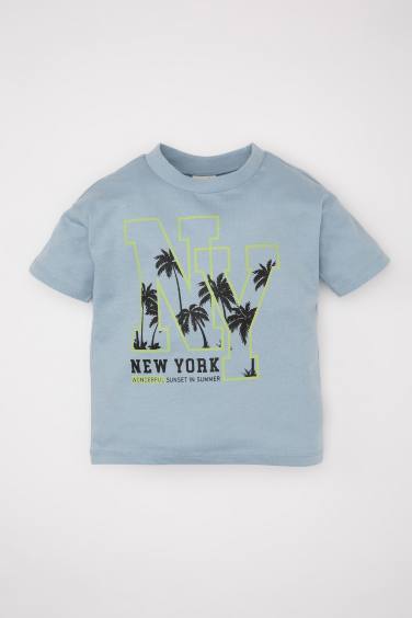 Baby Boy Crew Neck Printed T-Shirt