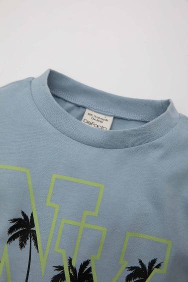 Baby Boy Crew Neck Printed T-Shirt