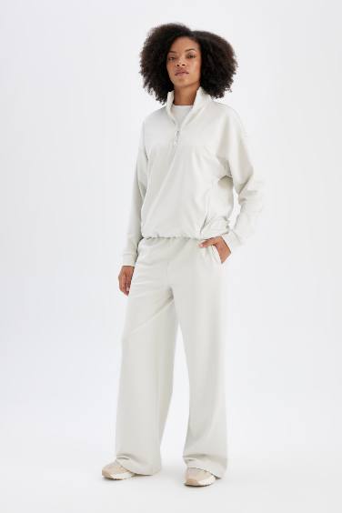 DeFactoFit Wide Leg Long Length Trousers