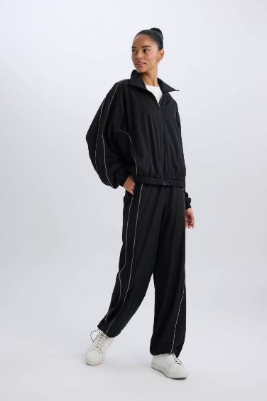 DeFactoFit Pocketed Woven Wide Leg Trousers