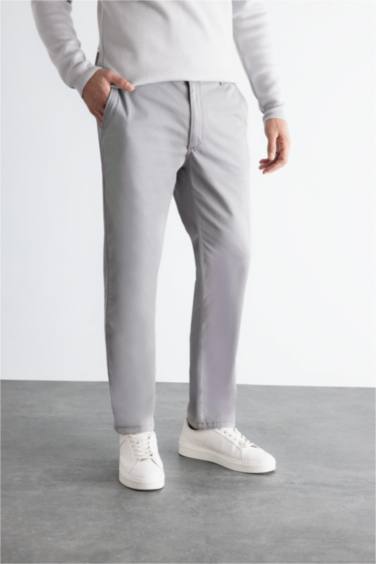 بنطلون تشينو قطن برجل عادية