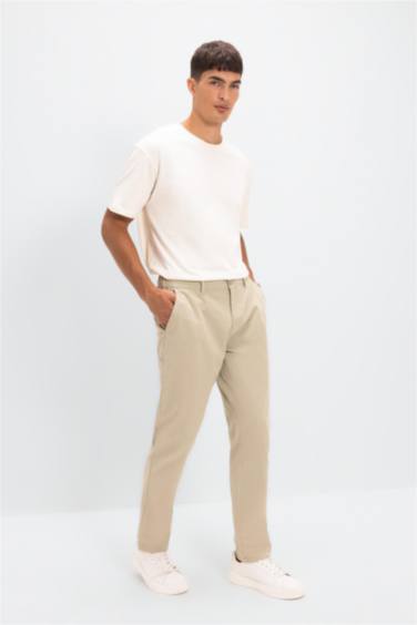 Pantalon chino en toile avec poches