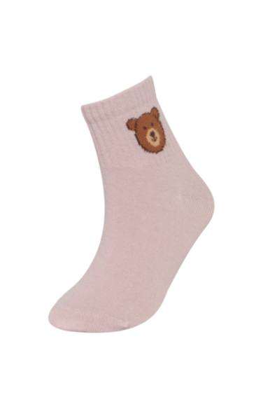 Chaussettes Longues Coton pour Fille - 3 Paires