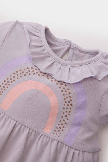 جمبسوت بيبي بناتي ممشط بطبعة قوس قزح