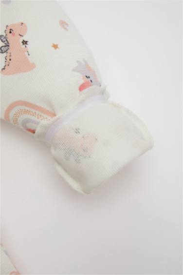 Baby Girl Dinosaur Printed T-Shirt Salopet 2 Piece Set