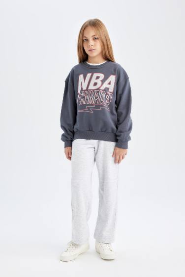Қыздарға NBA үлкен пішім дөңгелек жаға Свитер