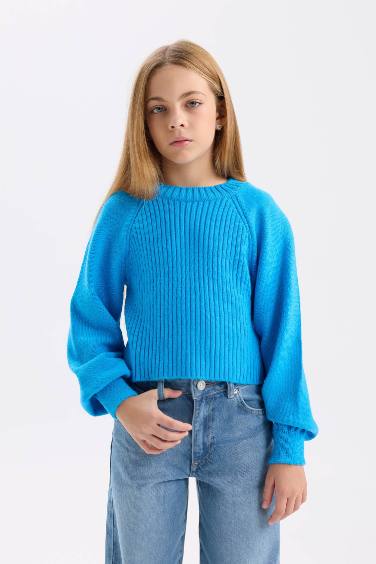 Girl Standard Fit Crew Neck Pullover