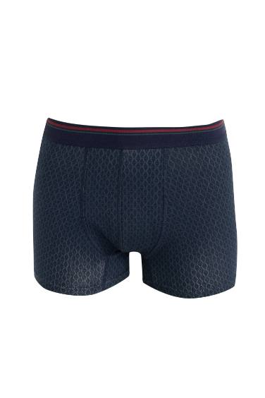 Regular Fıt Kareli 3'lü Boxer