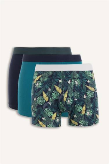 Regular Fıt Baskılı 3'lü Boxer