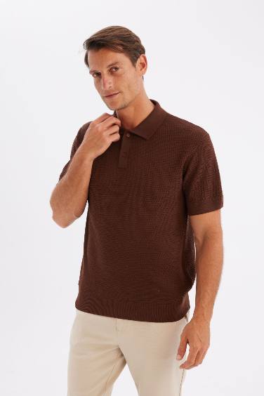 Standard Fit Knitwear Polo T-Shirt