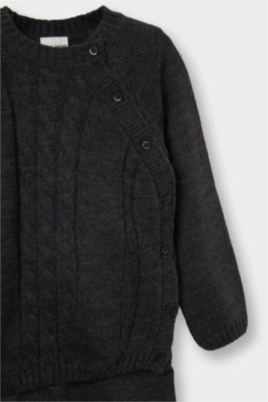 Erkek Bebek 2'li Takım Triko Kazak Alt