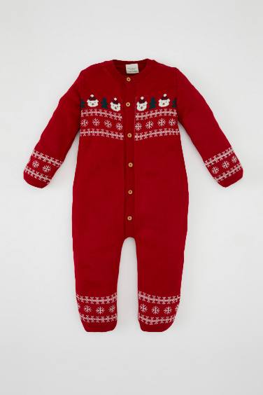 Baby Boy Newborn Christmas Themed Jumpsuit