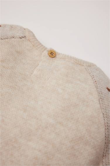 Baby Boy New Year Printed Knitted Pullover Bottom 2 Piece