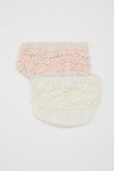 Baby Girl Combed Cotton 2 Piece Shorts