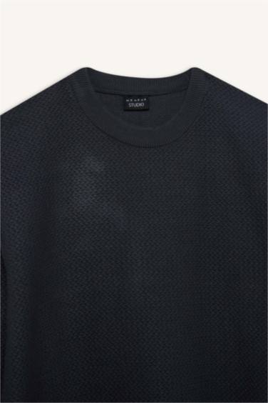 Standart Fıt Triko Kazak - Görsel 8