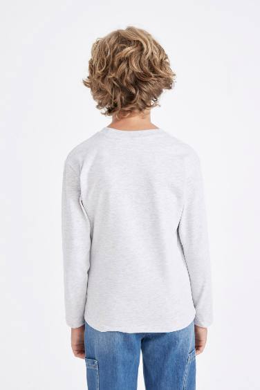 T-Shirt à Manches Longues en tricot à Col Rond Marvel Comics pour Garçon