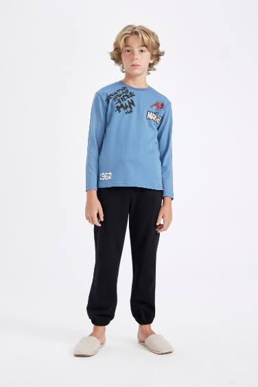 تيشيرت ولادي ردن طويل قصة عادية بياخة مستديرة