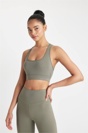 Bisiklet Yaka Sporcu Bra - Görsel 5