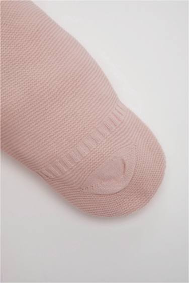 Kız Bebek Patikli Beli Lastikli Basic Düz Triko Pantolon