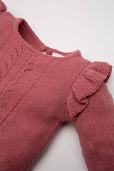 Kız Bebek Yenidoğan 3'lü Takım Uzun Kollu Çıtçıtlı Triko Body Bere Külotlu Çorap