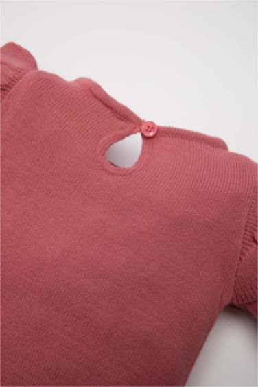 Kız Bebek Yenidoğan 3'lü Takım Uzun Kollu Çıtçıtlı Triko Body Bere Külotlu Çorap