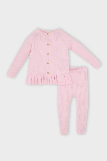 Baby Girl Pullover Knitwear Bottom 2 Piece Set