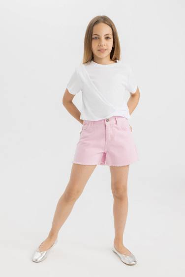 Girl Relax Fit Crew Neck Short Sleeve T-Shirt