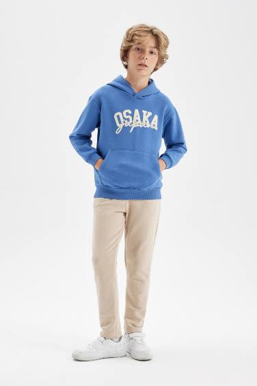 Свитшот с капюшоном с принтом для мальчиков