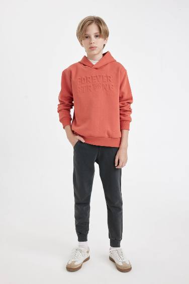Свитшот с капюшоном стандартного кроя для мальчиков