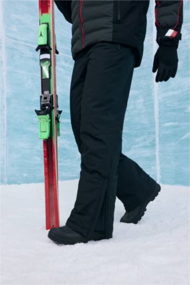 Regular Fit Fermuarlı Su Geçirmez Kayak Pantolonu