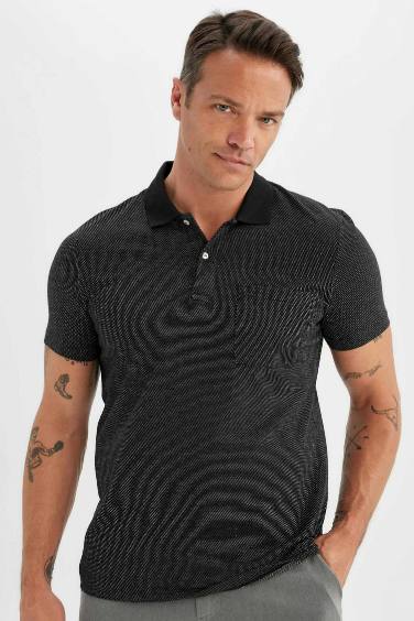 Slim Fit Polo Collar Polo T-Shirt