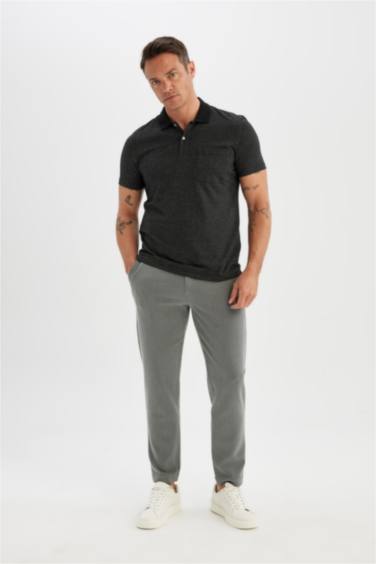 Slim Fit Polo Collar Polo T-Shirt