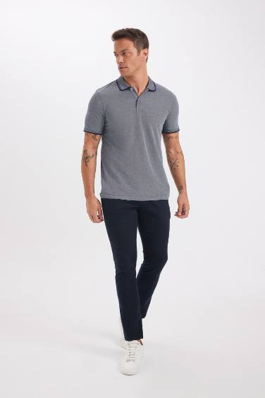 Slim Fit Polo Cotton T-Shirt