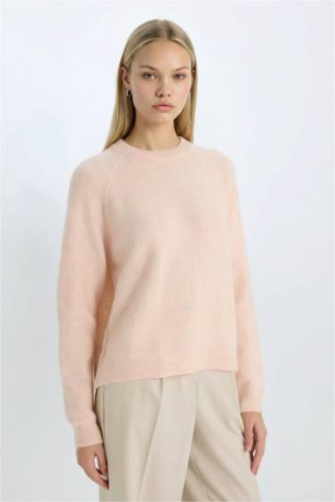 Pull en Tricot à col rond Coupe régulière